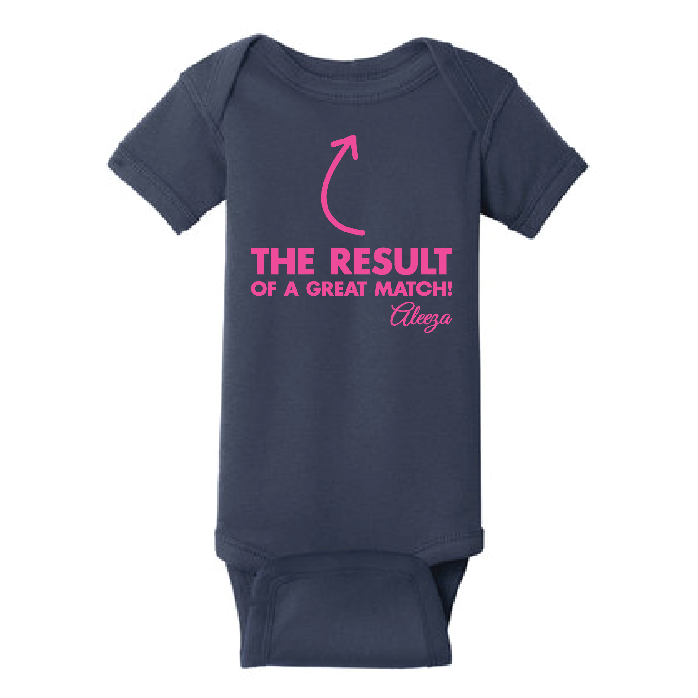 The Result of a Great Match Onesie - Navy